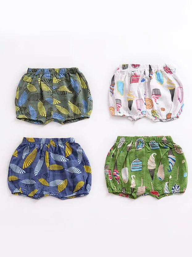 Floral Cartoon Print Infant Girls Boys Bloomers Baby Summer Shorts