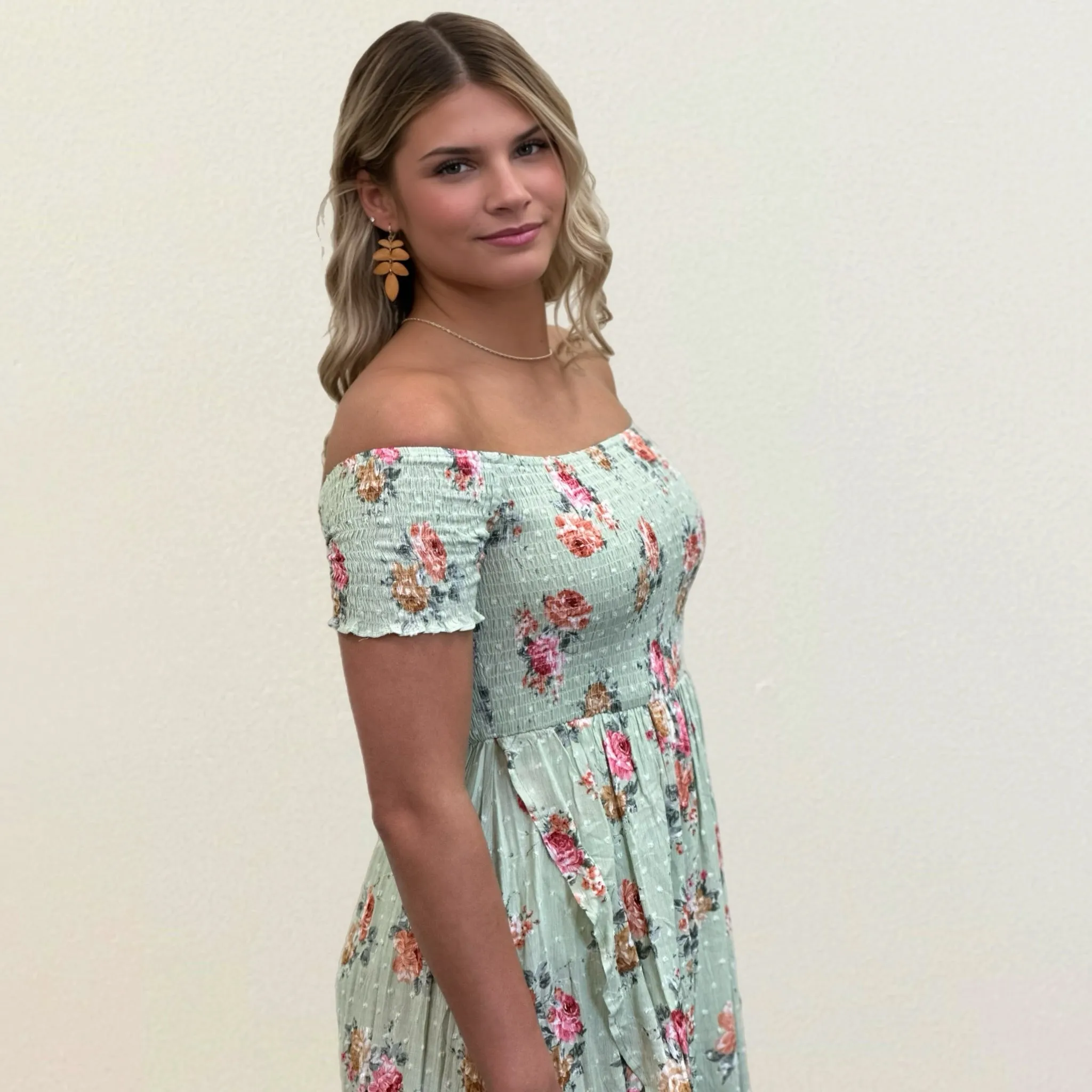 Floral Smocked Maxi Dress