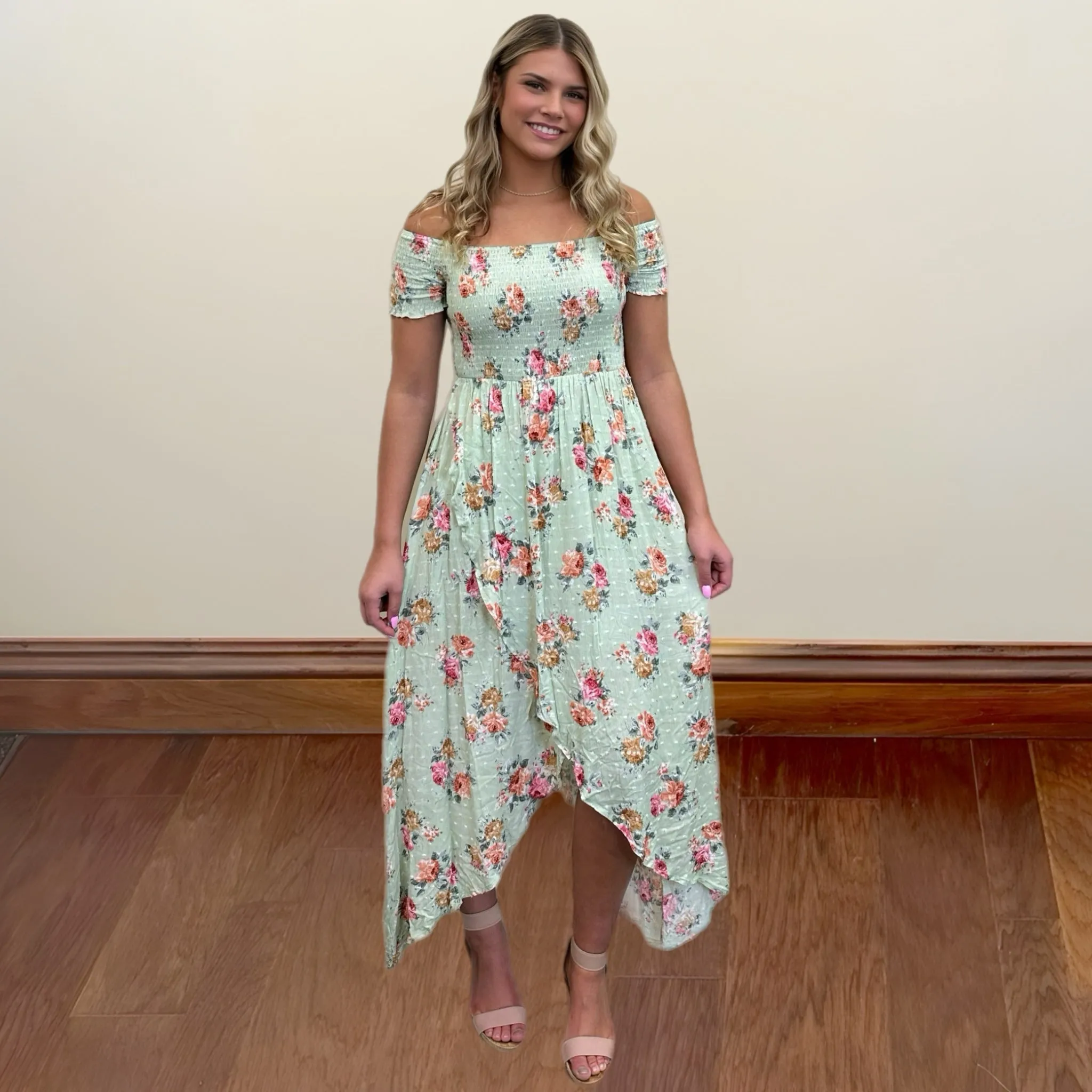 Floral Smocked Maxi Dress