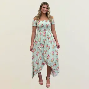 Floral Smocked Maxi Dress