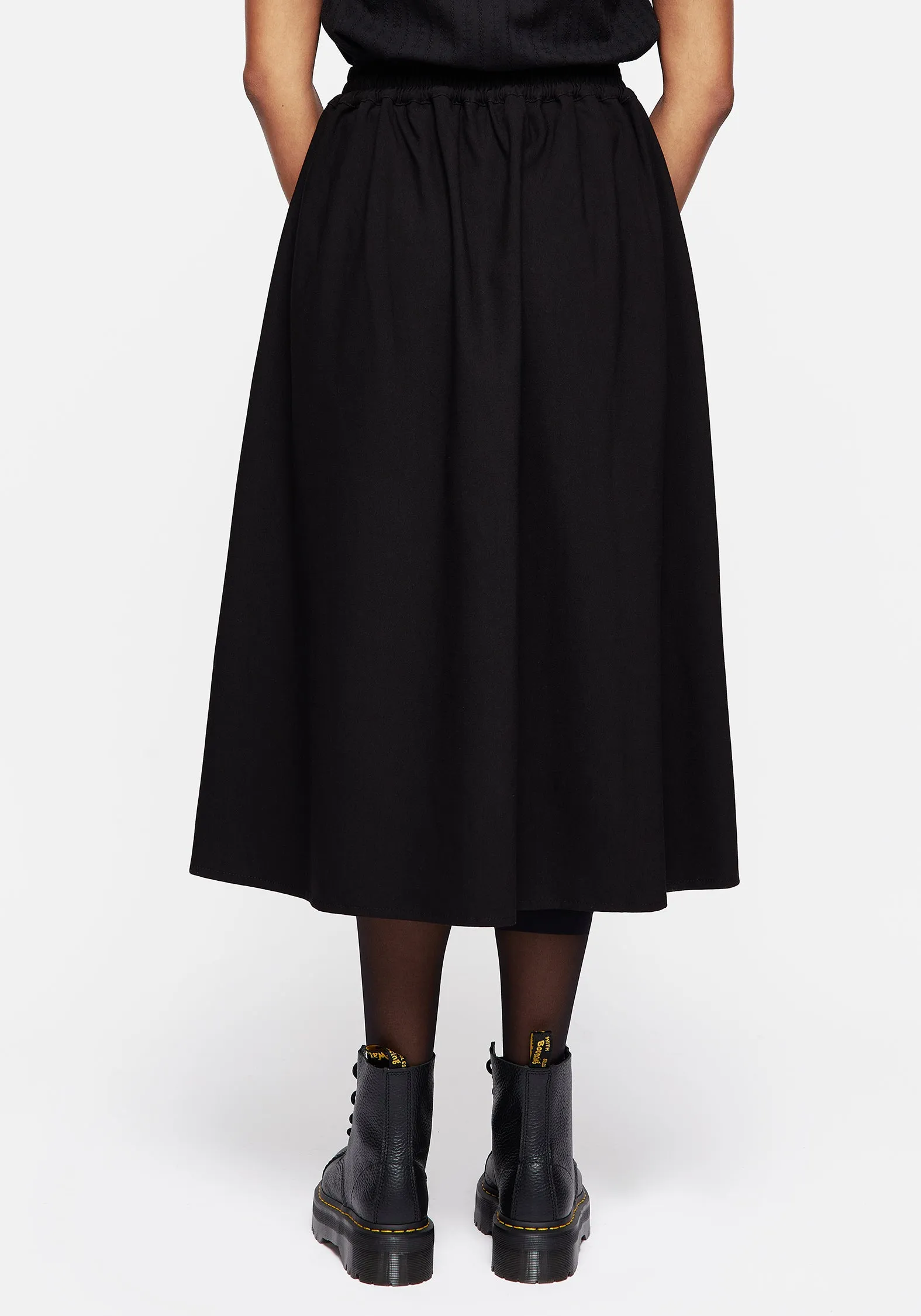 Foxfire Embroidered Button Up Midi Skirt