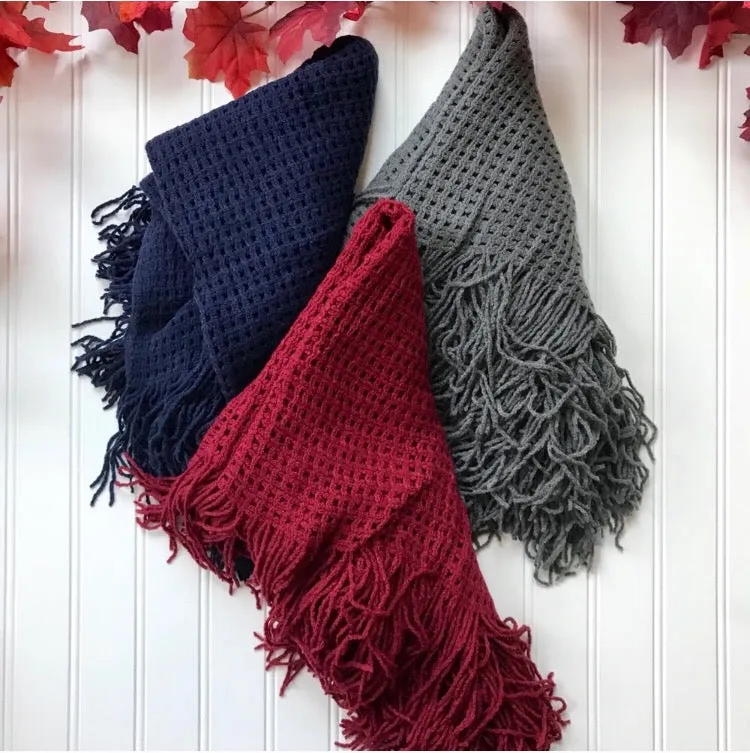 Fringed Infinity Scarf