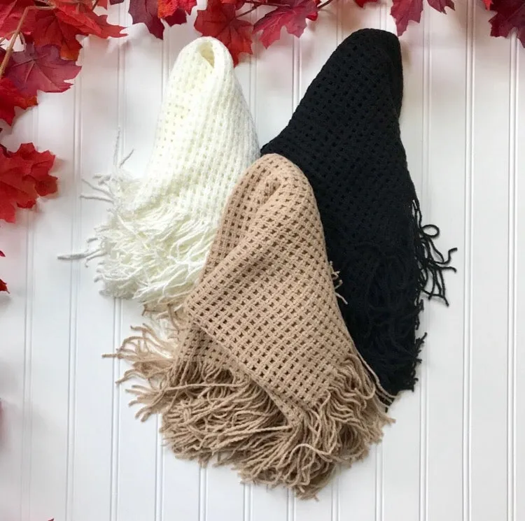 Fringed Infinity Scarf