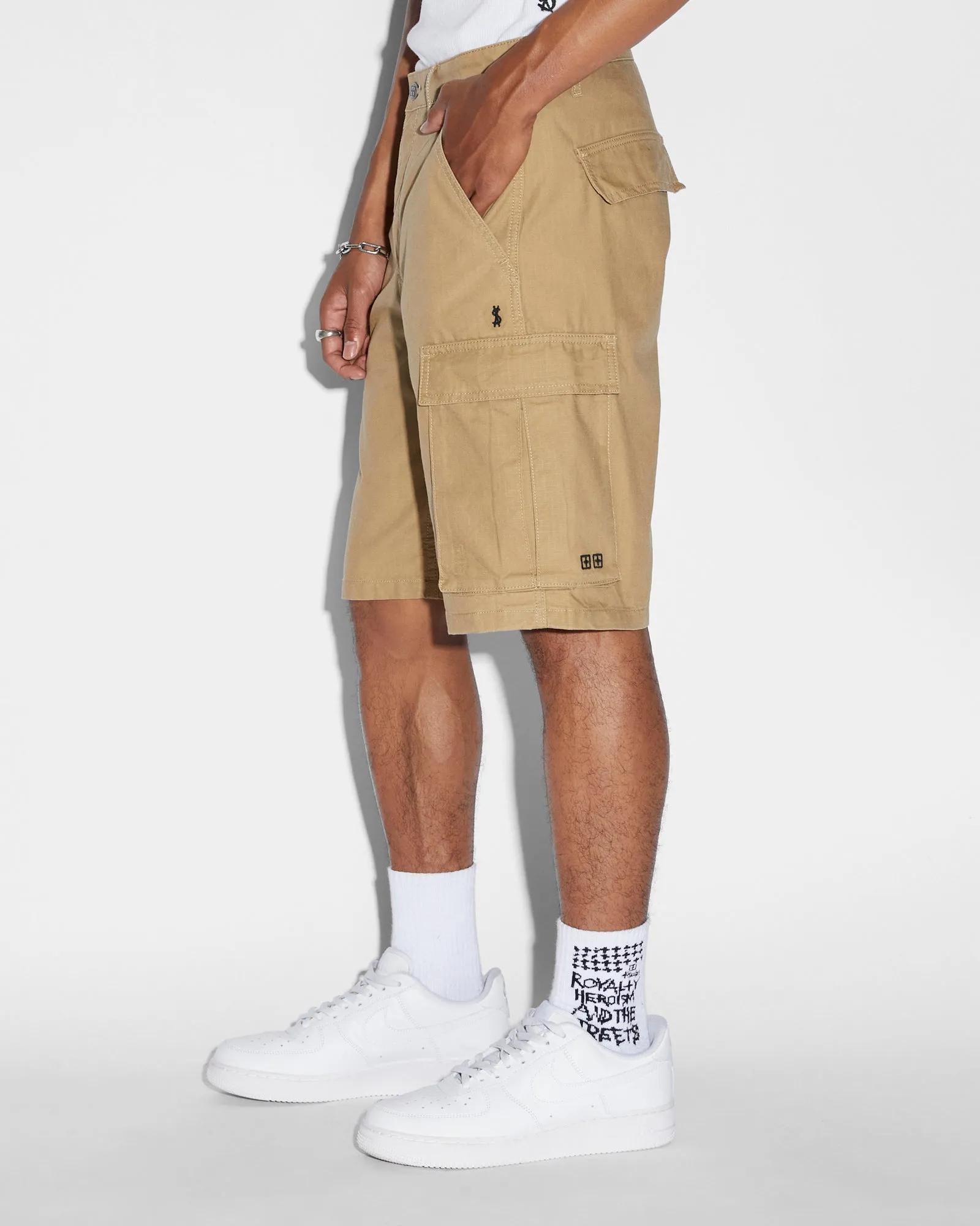 FUGITIVE CARGO SHORT DARK TAN