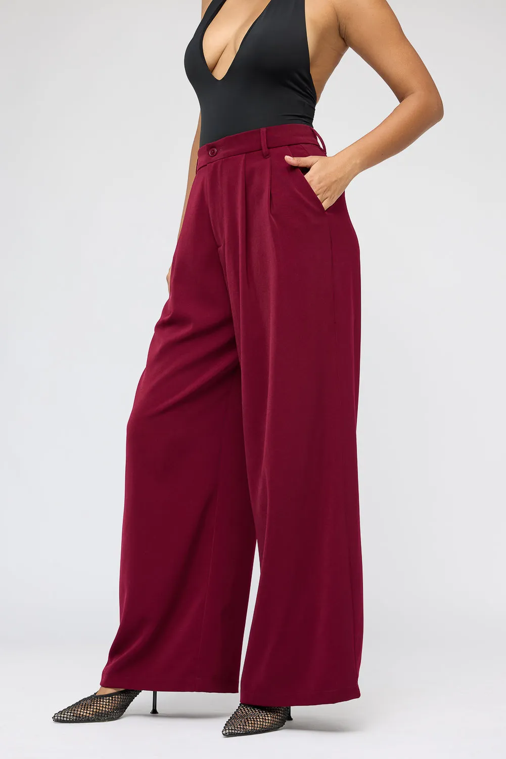 Garnet Super Flared Korean Pants