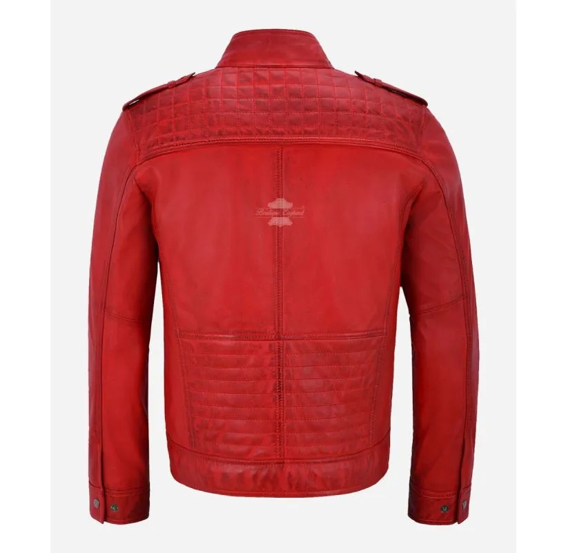 GATSBY LEATHER JACKET MEN'S CLASSIC RACER STYLE JACKET