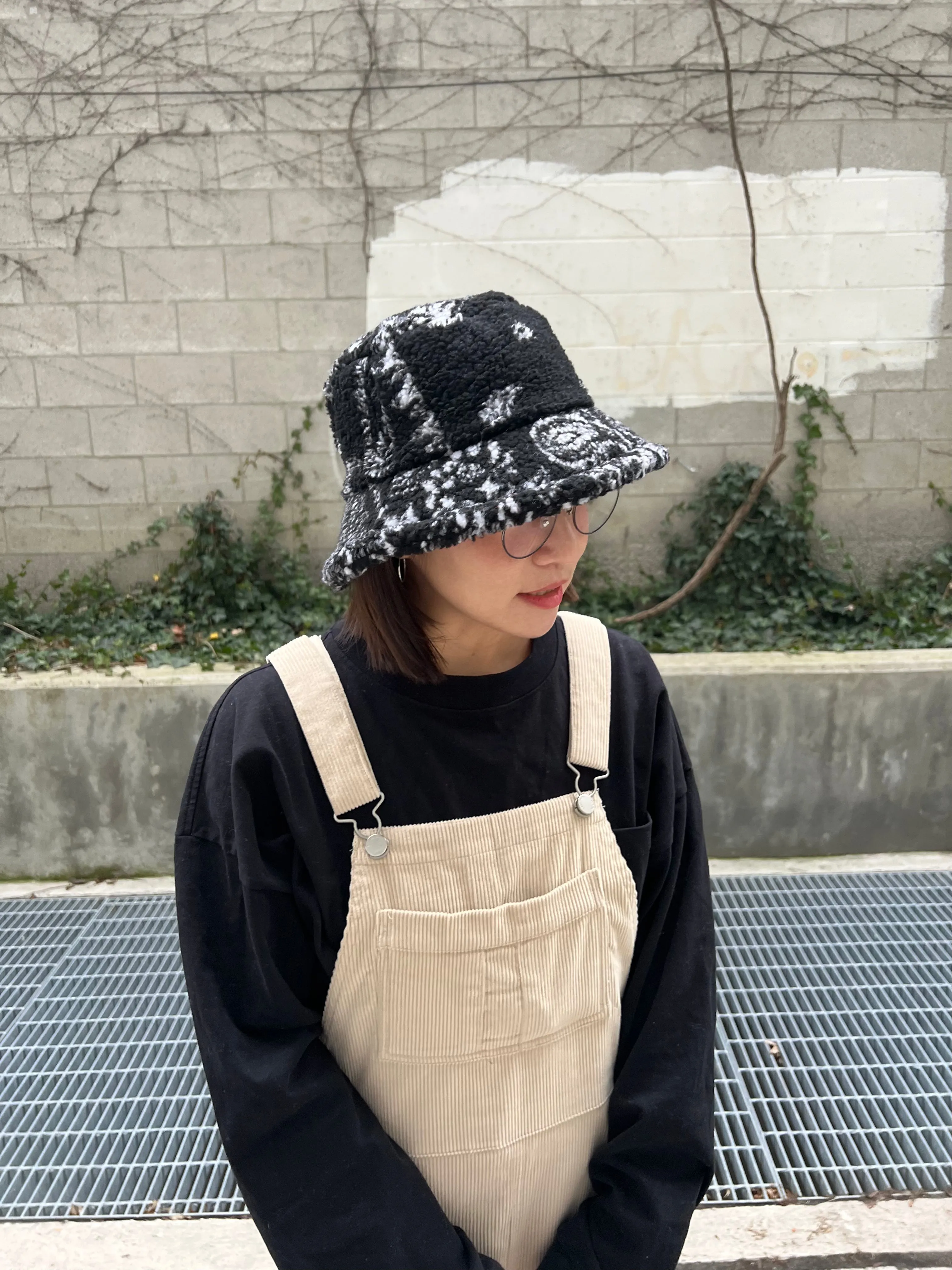 GENE Bandana fleece bucket hat