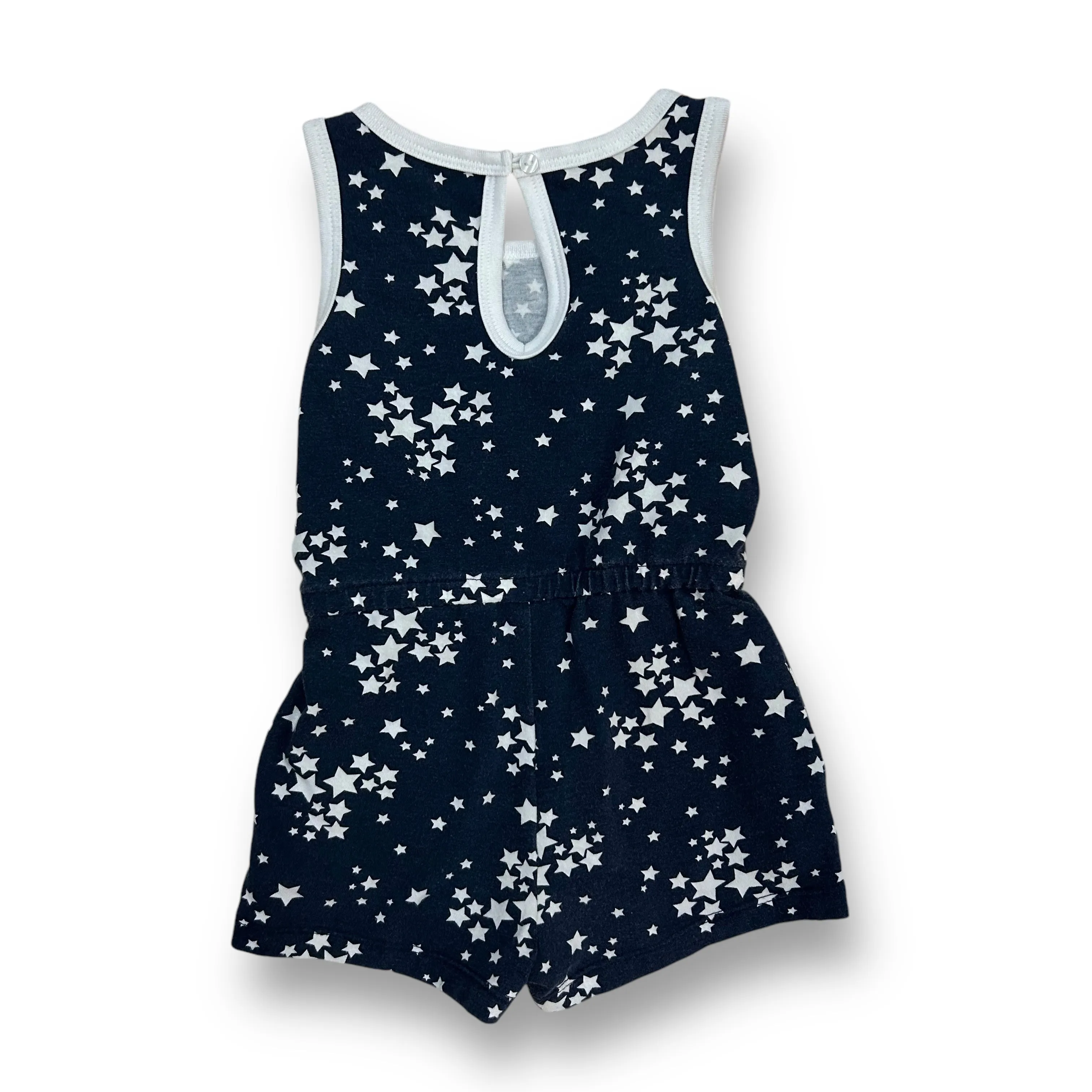 Girls Wonder Nation Size 2T Navy Star Print 4th of July Romper