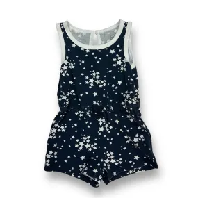 Girls Wonder Nation Size 2T Navy Star Print 4th of July Romper