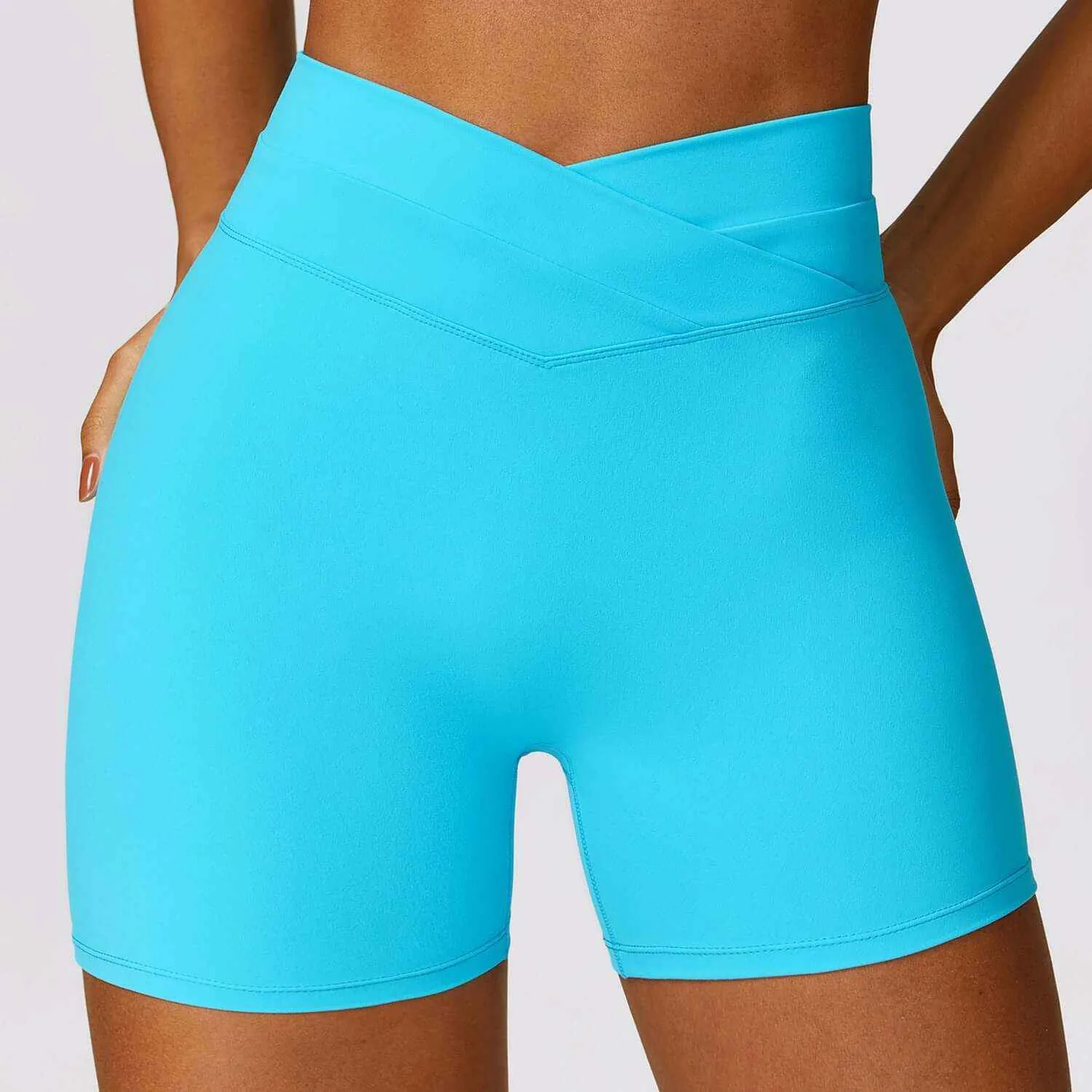 Glow Chic's Skinny Hip Raise Yoga Shorts