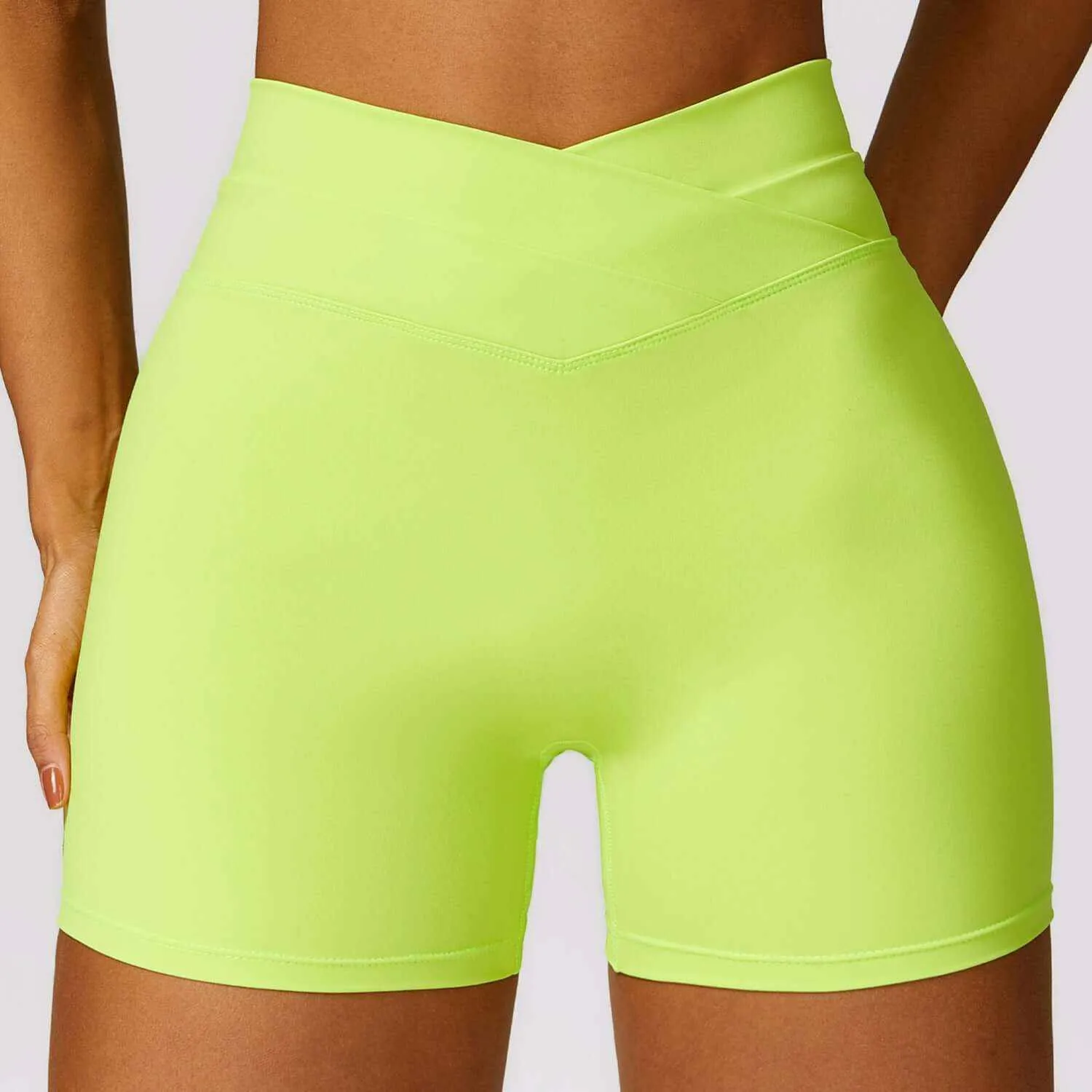 Glow Chic's Skinny Hip Raise Yoga Shorts