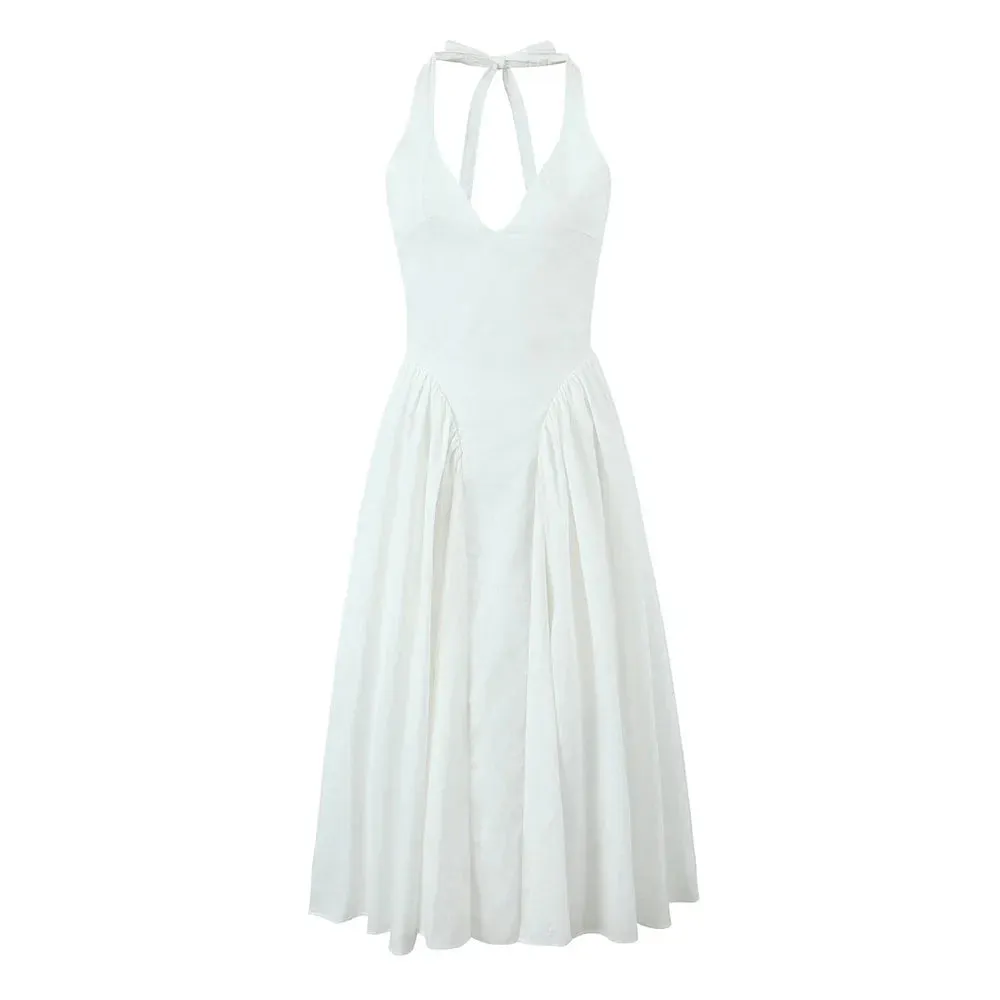 Halter Dress Perfect for Garden Weddings