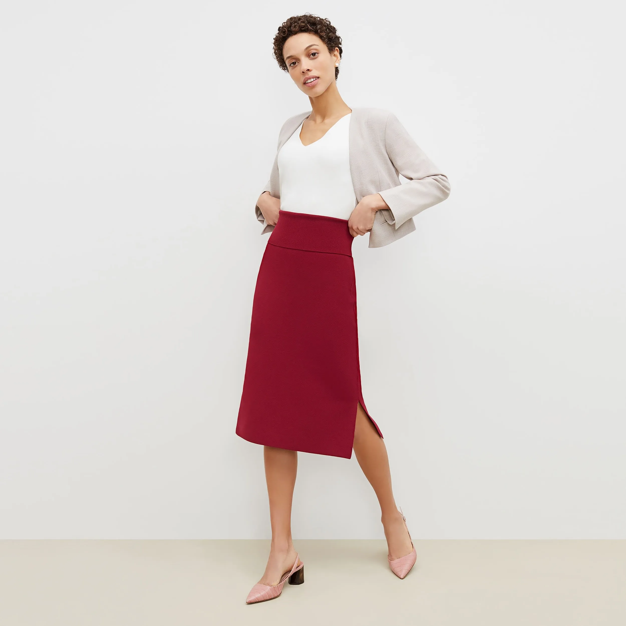 Harlem Skirt - Jardigan Knit :: Hibiscus