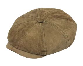 Henschel Hat Company | Guttenberg Suede Leather Gatsby Cap