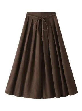 High Waist Pleated Skirt