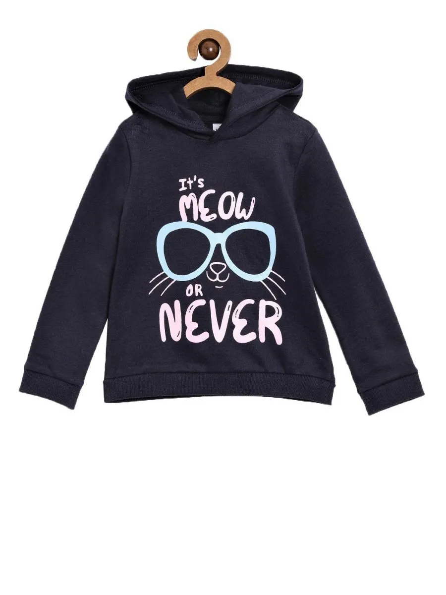 Hooded Sweatshirt Combo of 2-Happy Unicorn-Meow or Never