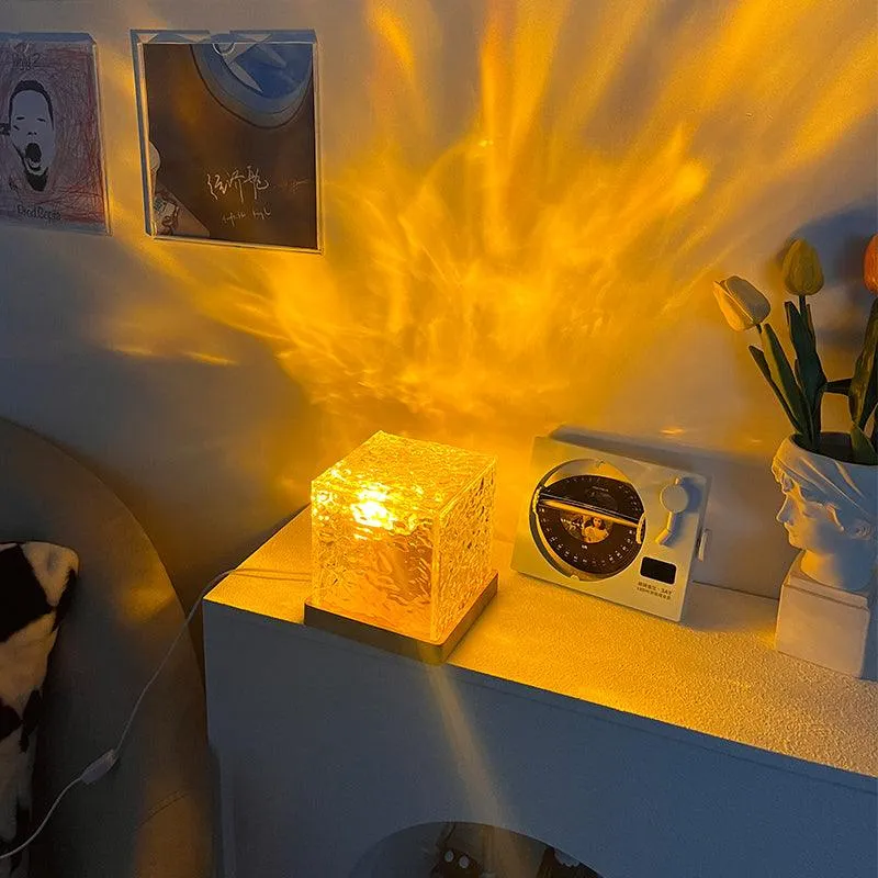 Household Fashionable Bedside Flame Atmosphere Lamp