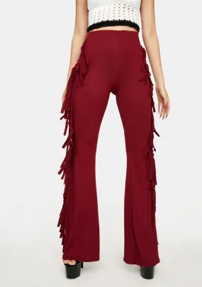 Jagged Looks Fringe Pants