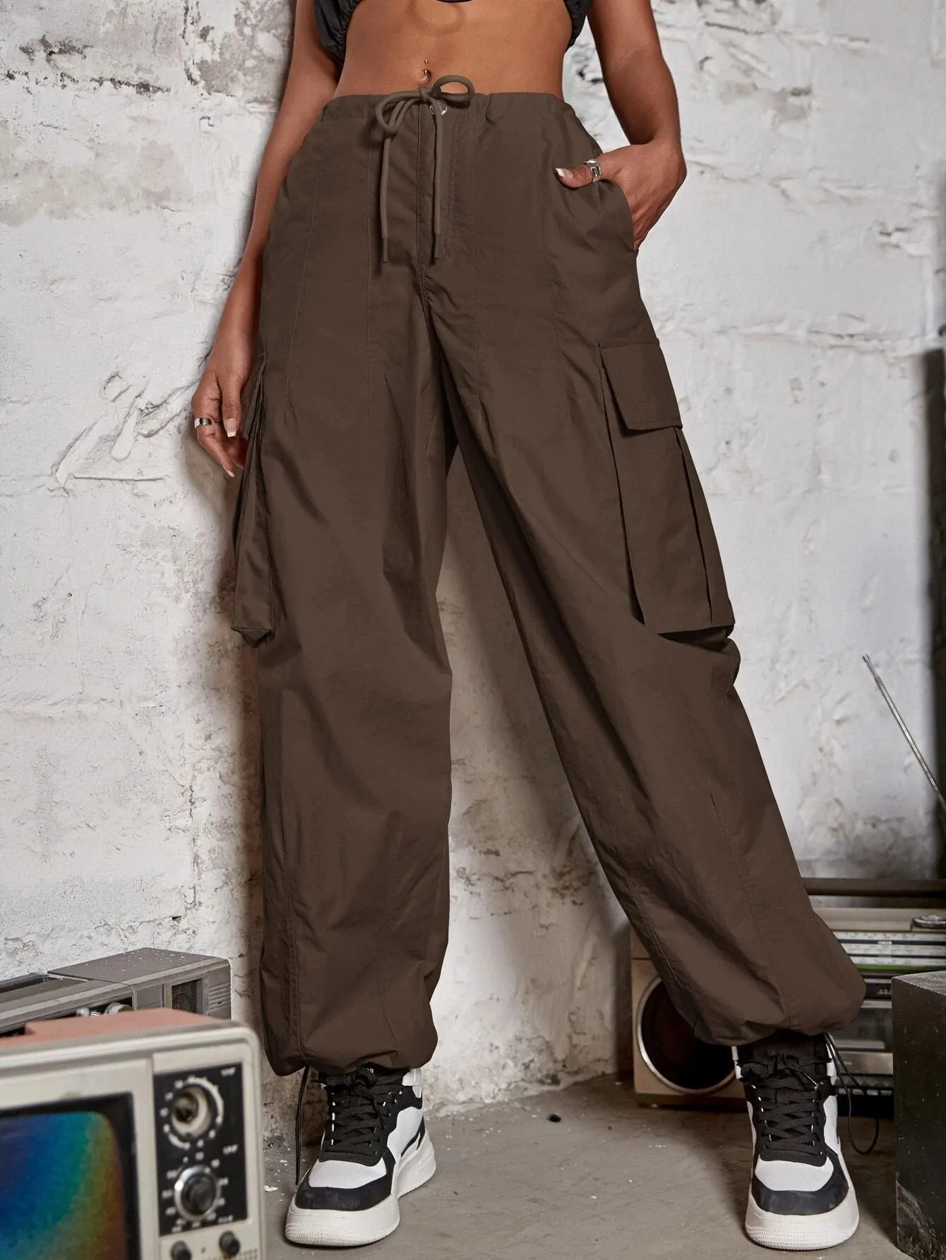 Journey Ready Drawstring Cargo Trousers