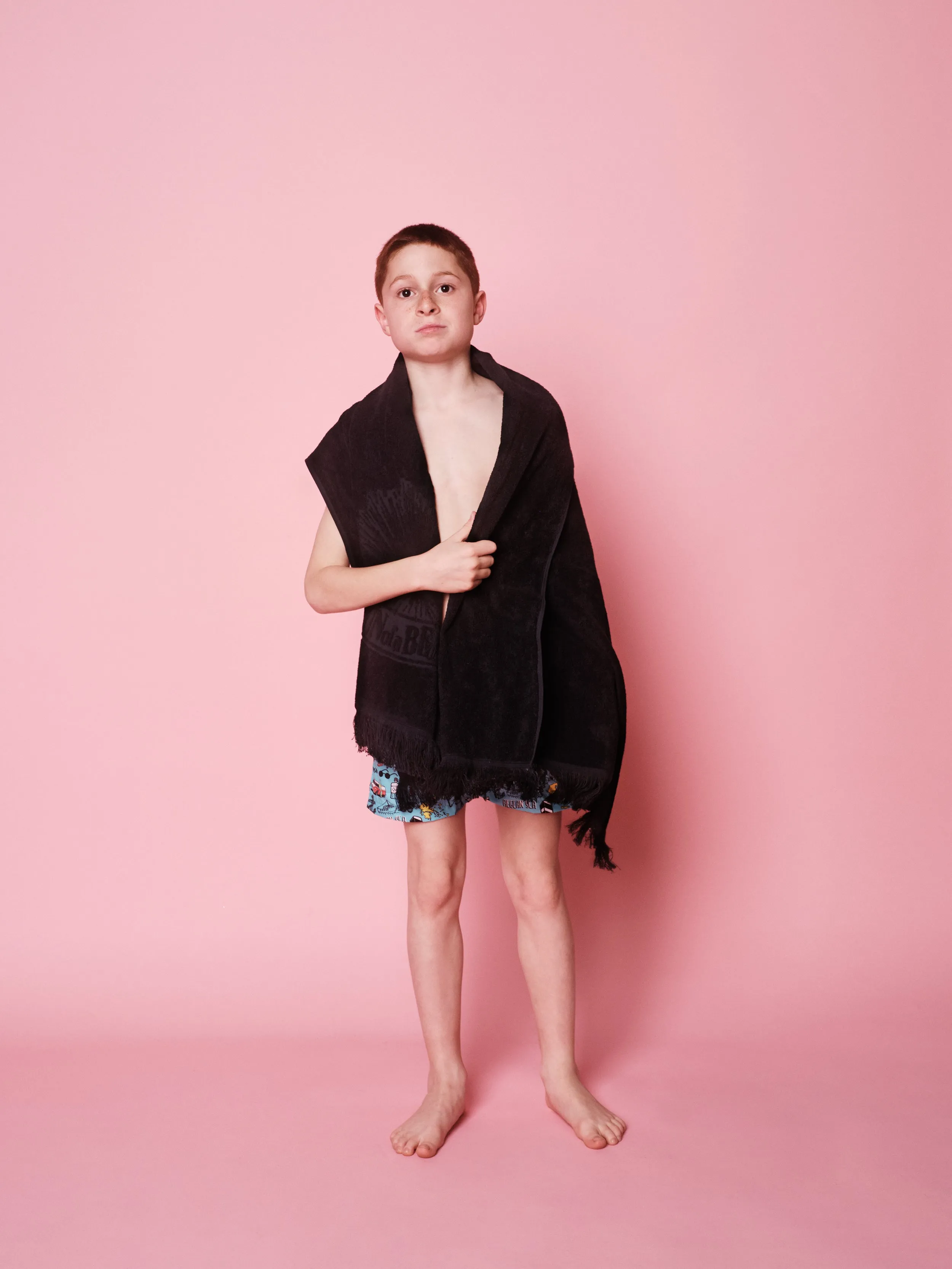 Just Black | Kids' Monochrome Beach Towel