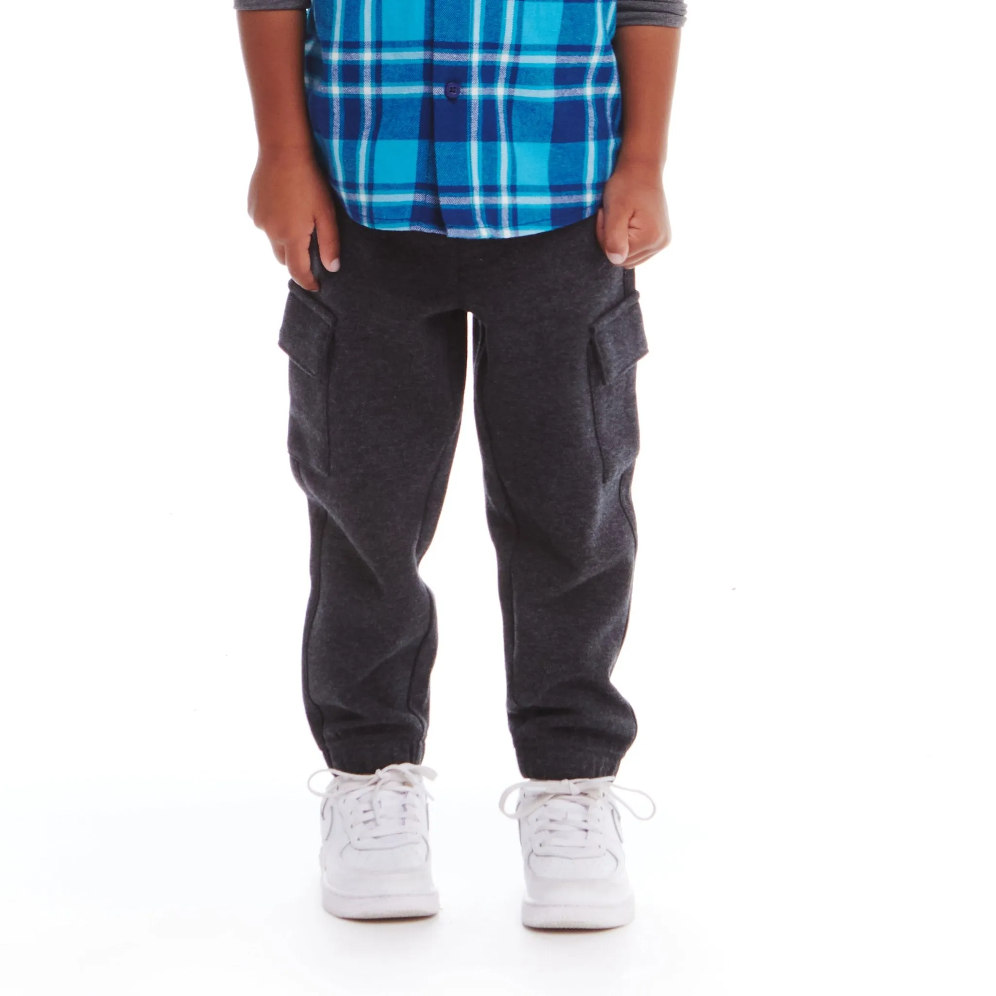 Kids Pique Jogger | Charcoal