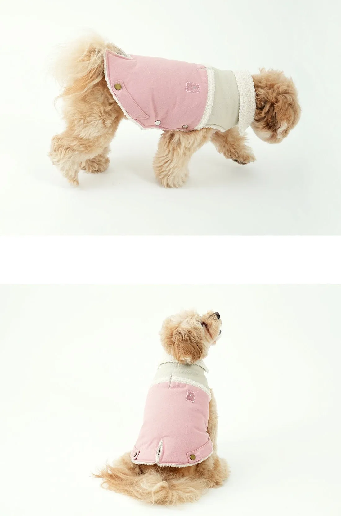 Korean Design Teddy Bear Fleece Winter Puffer Jacket for Dogs / Cats