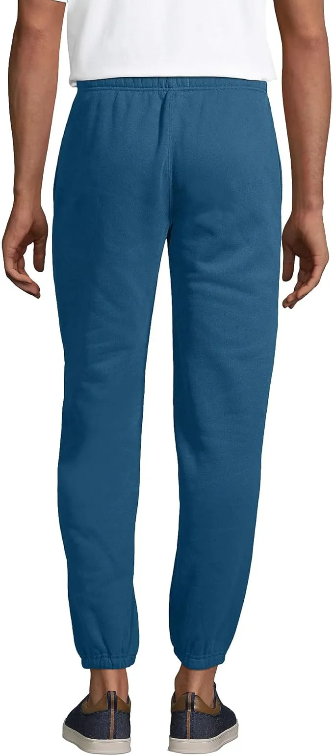 Lands' End Mens Serious Sweat Pants Evening Blue