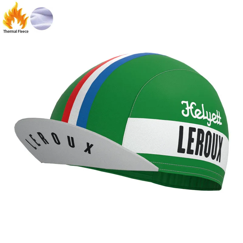 LEROUX Green Fleece Retro Cycling Kits