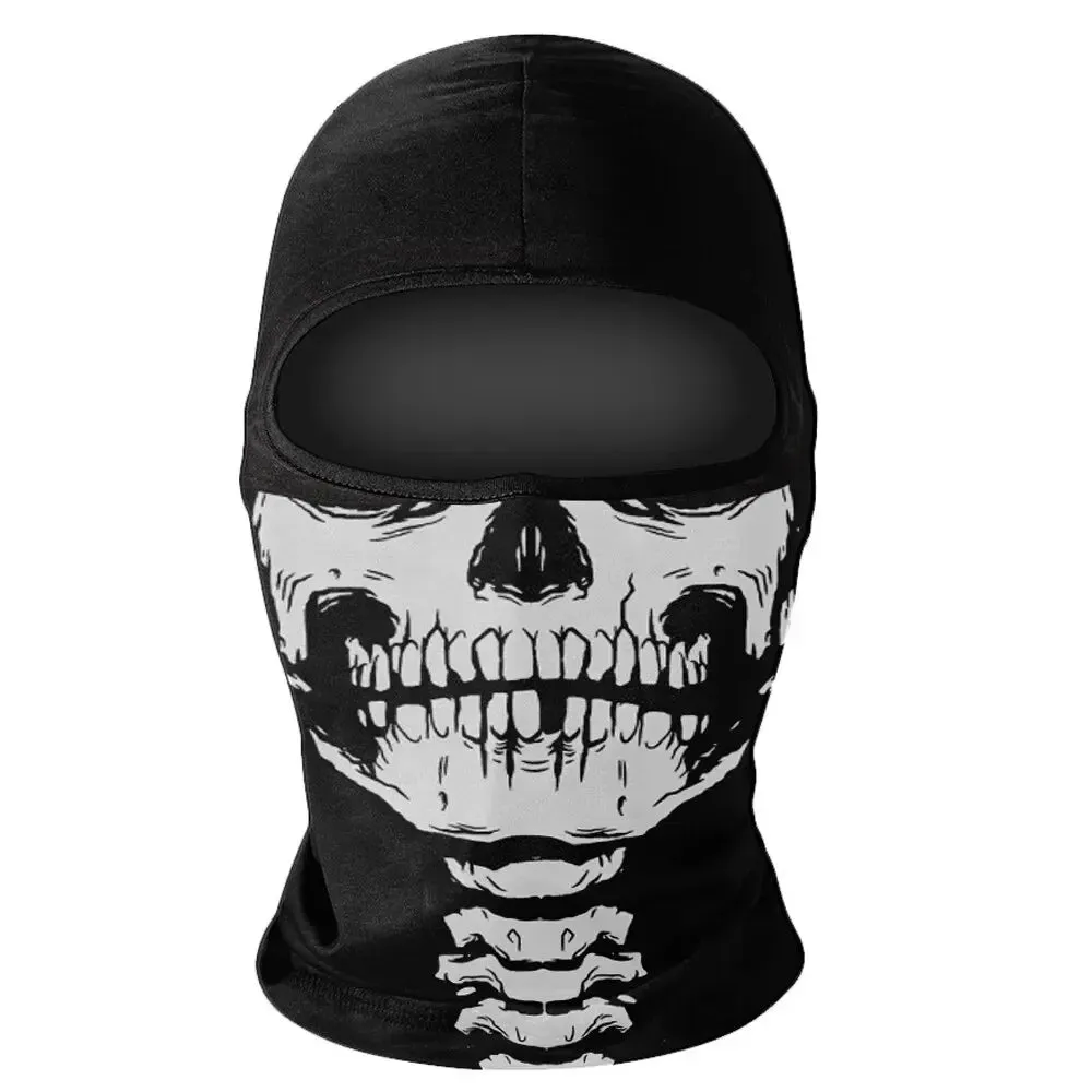 Lizard Vigilante Motorcycles Balaclava Mask - Ghost Face War Game Skeleton Riding Outdoor Headwear