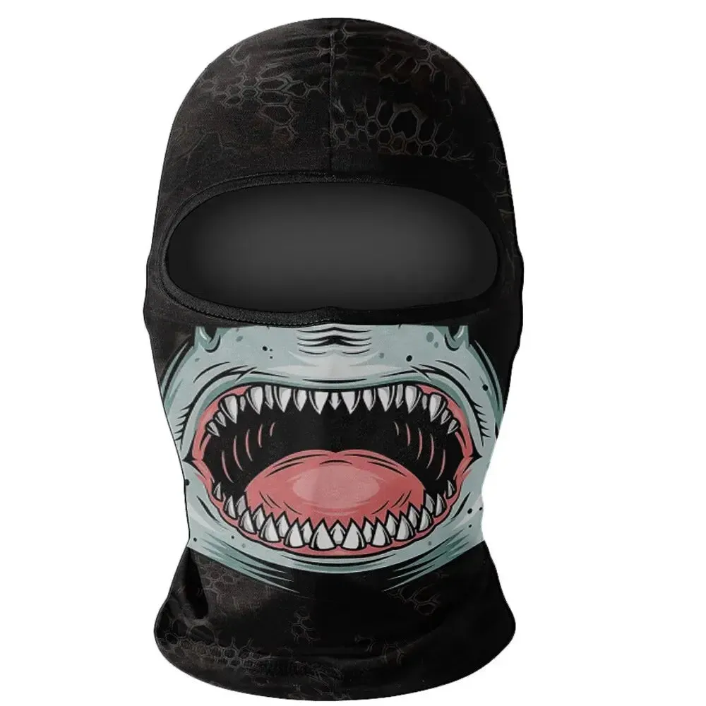 Lizard Vigilante Motorcycles Balaclava Mask - Ghost Face War Game Skeleton Riding Outdoor Headwear