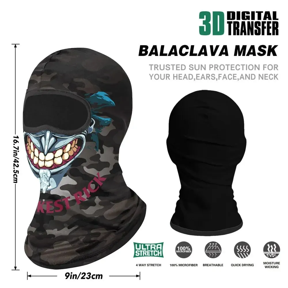 Lizard Vigilante Motorcycles Balaclava Mask - Ghost Face War Game Skeleton Riding Outdoor Headwear