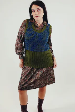 Long Knitted Sweater Vest