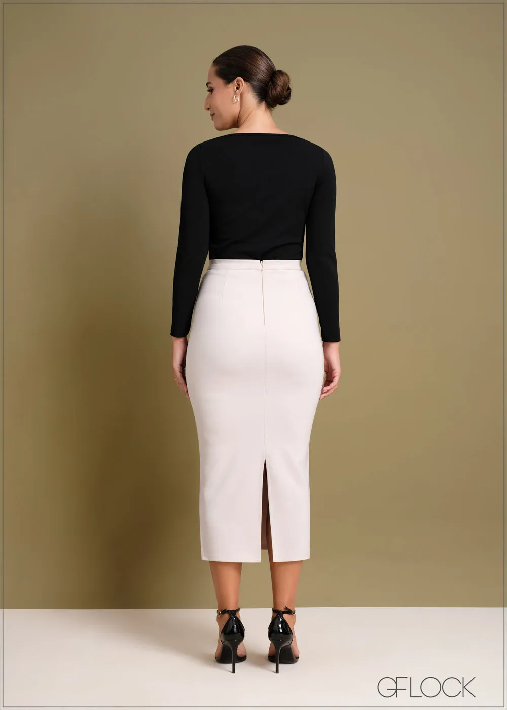 Long Pencil Skirt - 240424