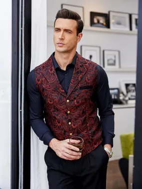 Luxury Floral Tuxedo Vest (US Only)