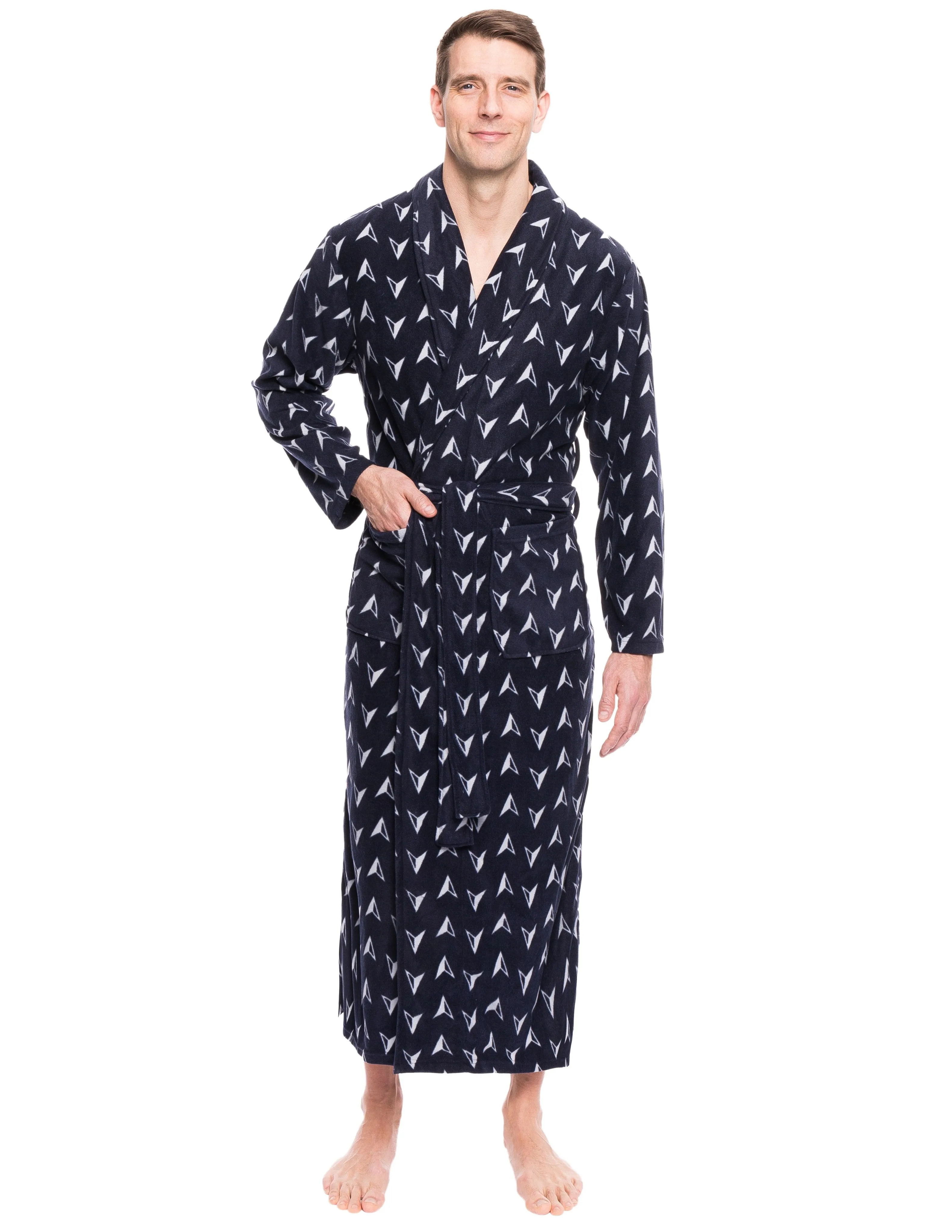 Men's Premium Microfleece Long Robe