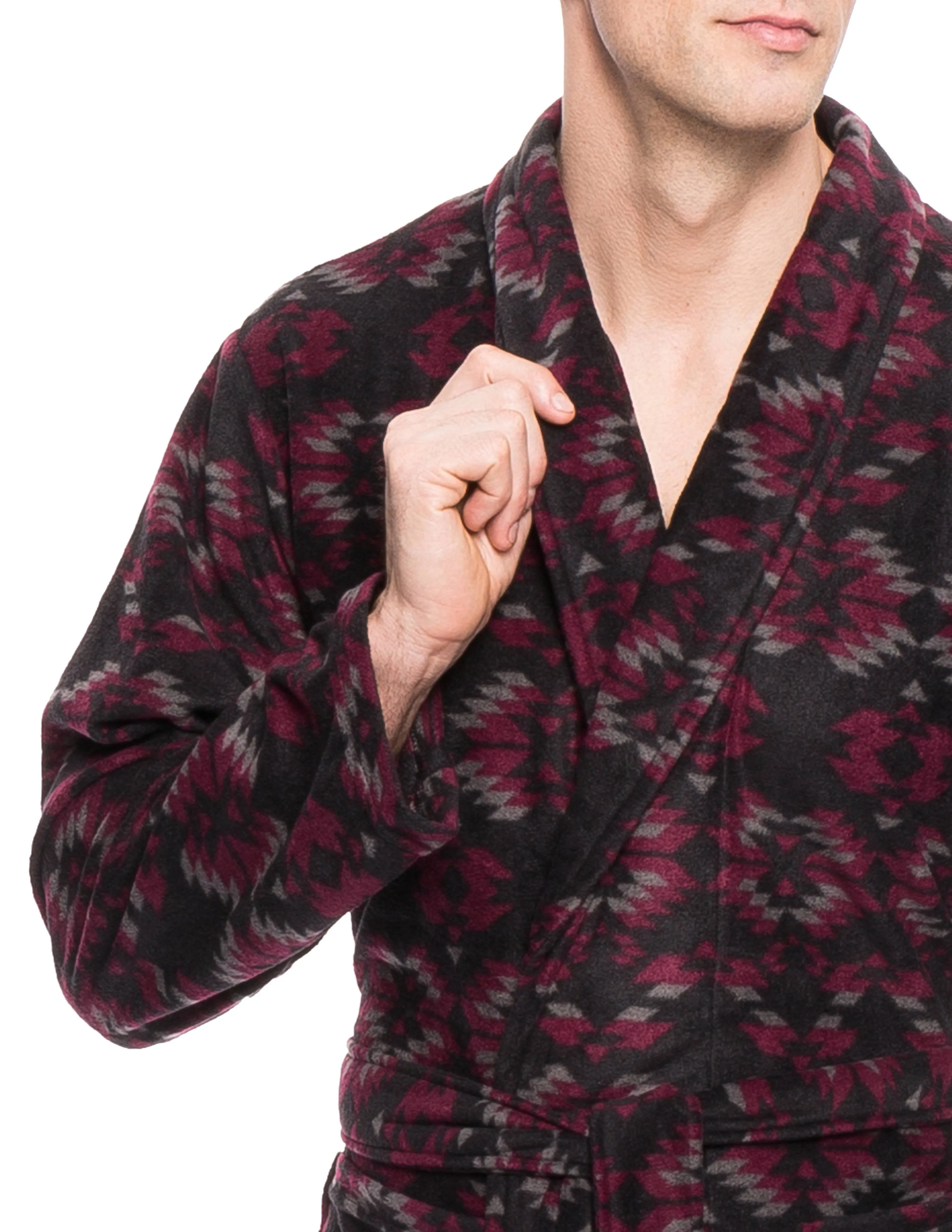 Men's Premium Microfleece Long Robe