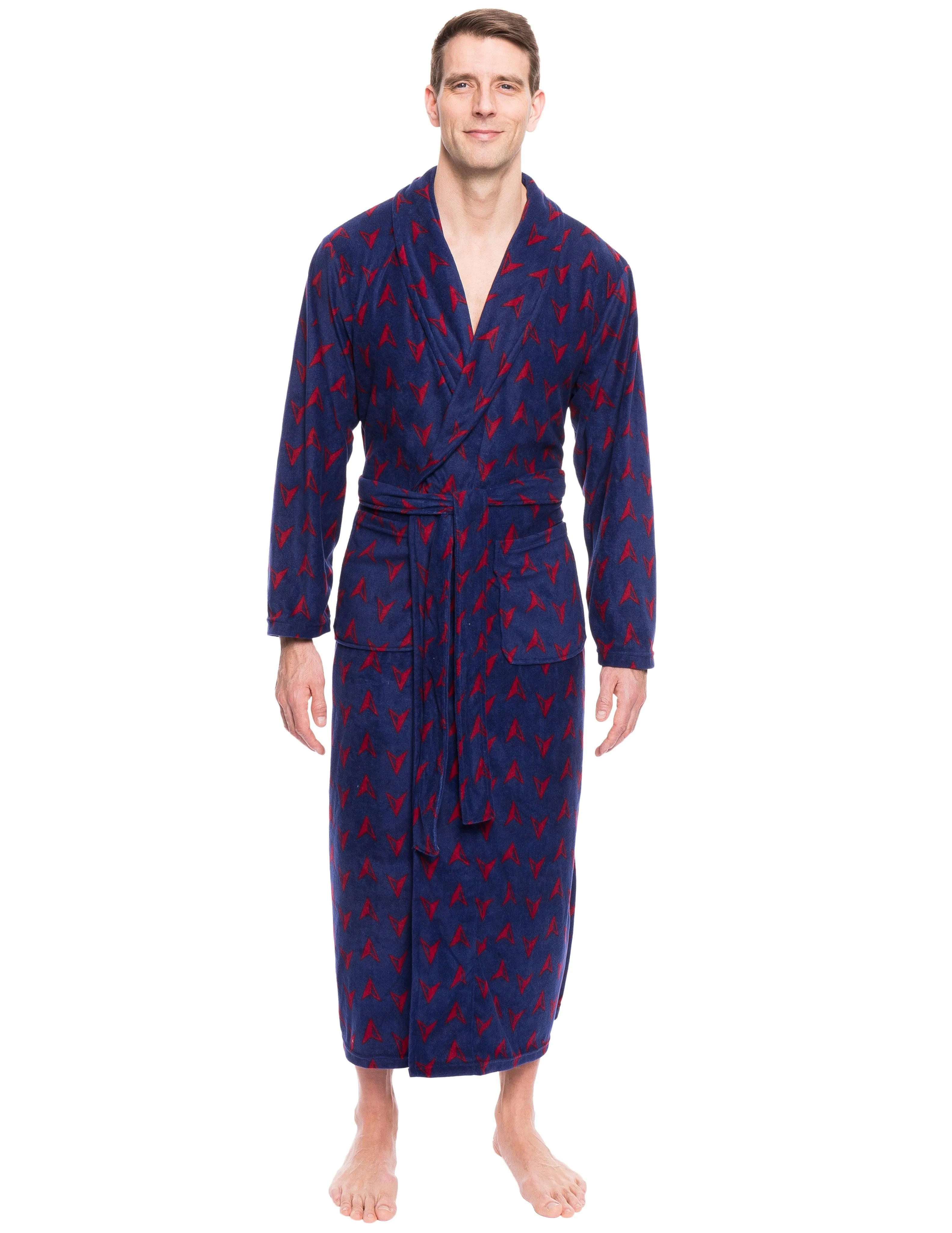 Men's Premium Microfleece Long Robe