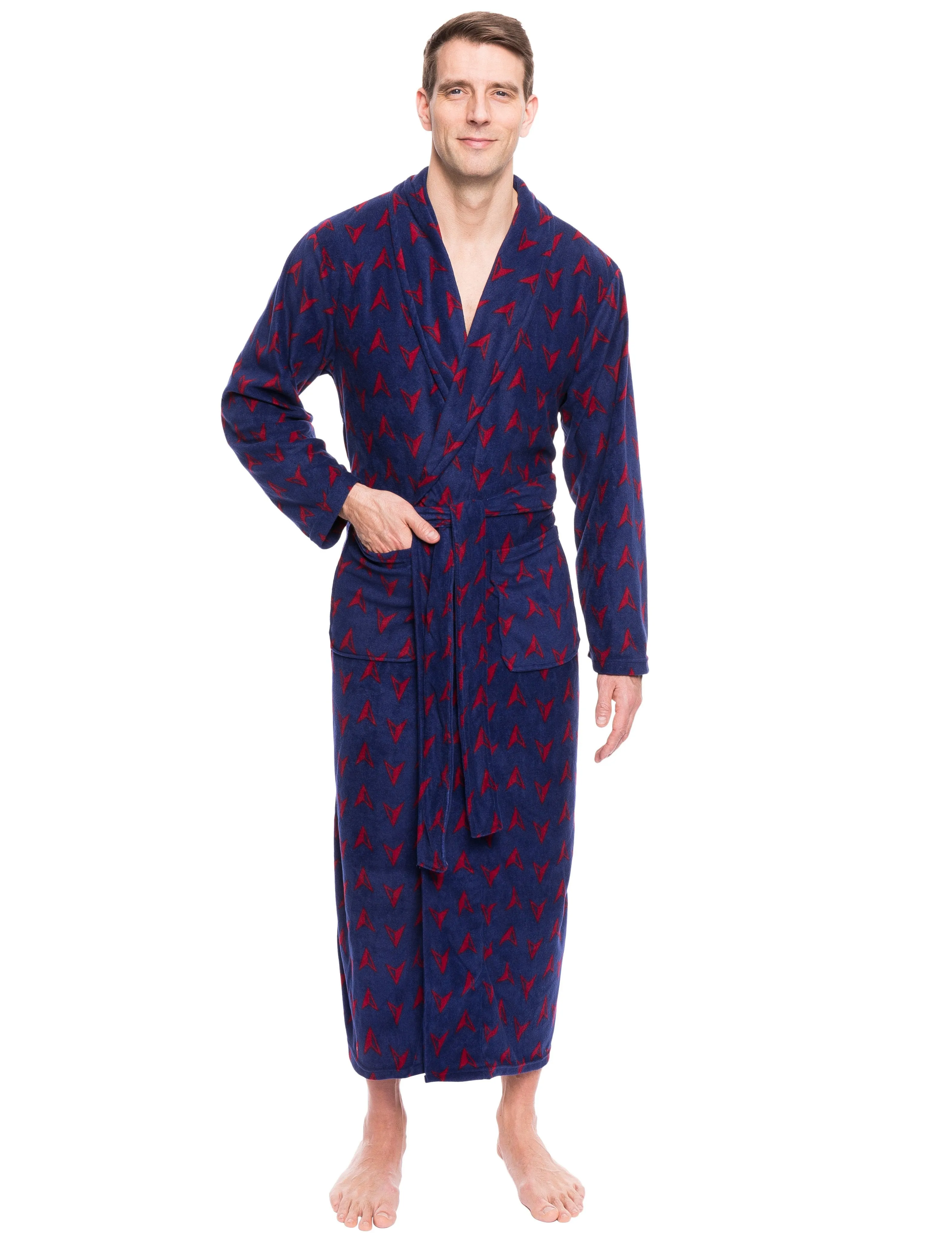 Men's Premium Microfleece Long Robe