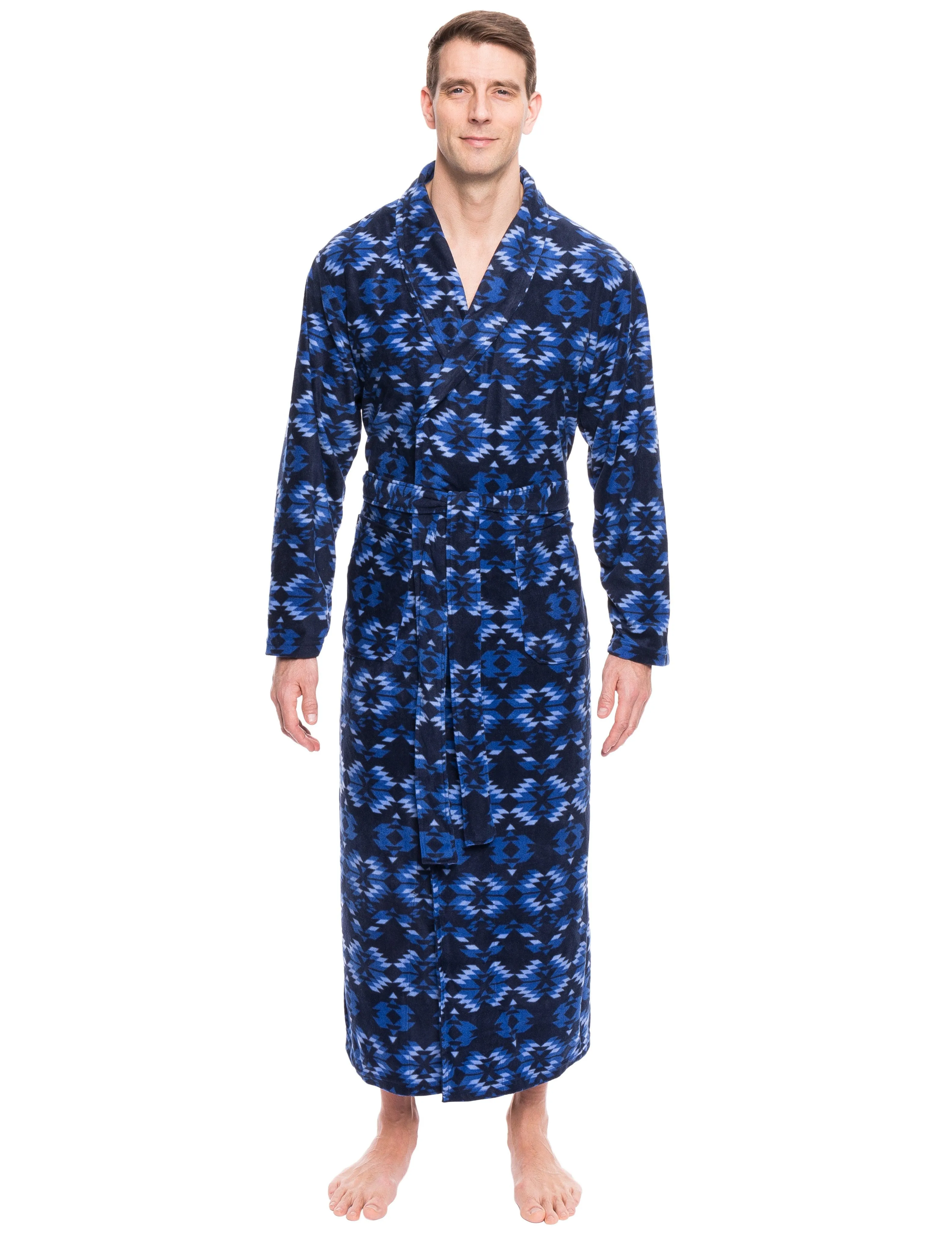 Men's Premium Microfleece Long Robe