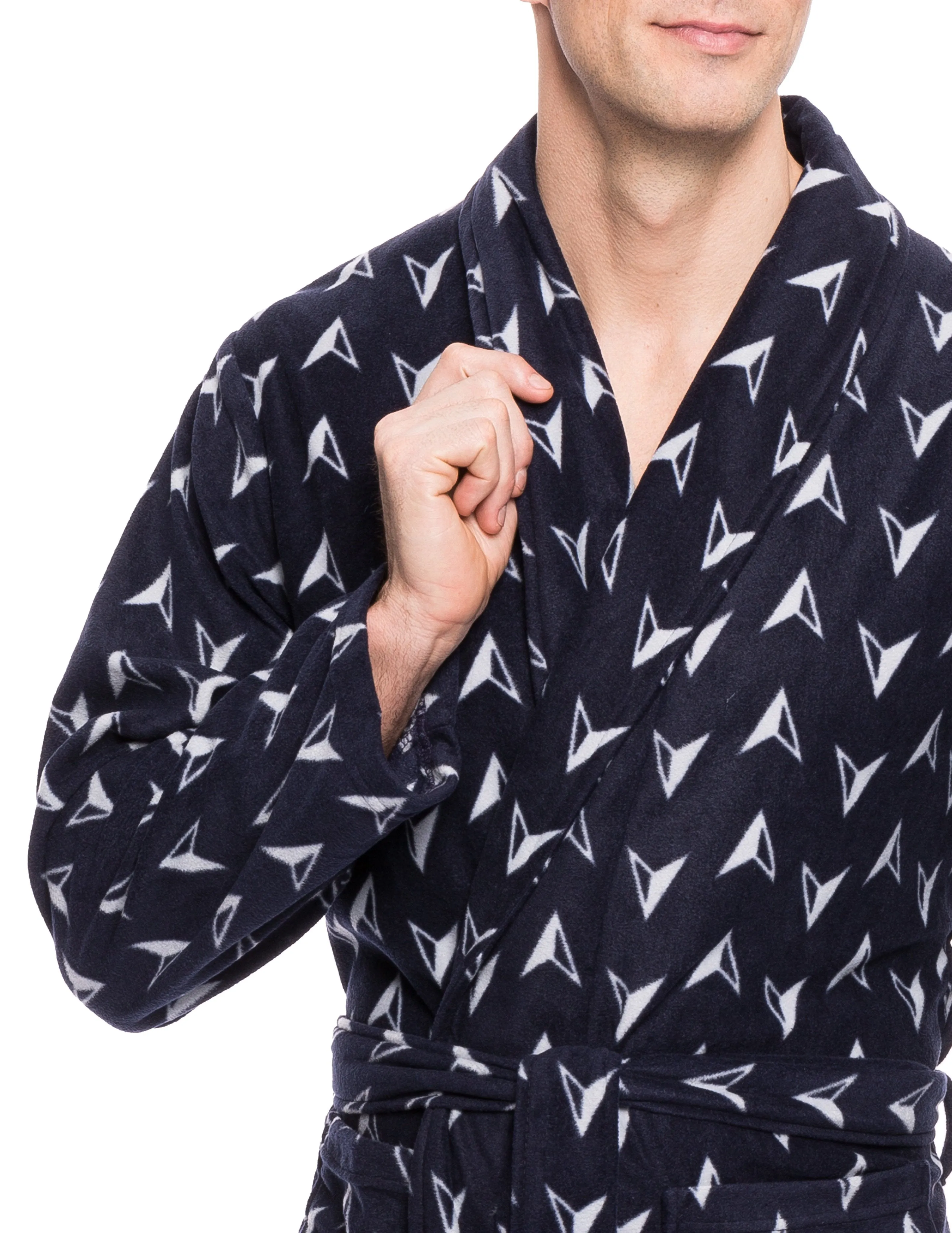 Men's Premium Microfleece Long Robe