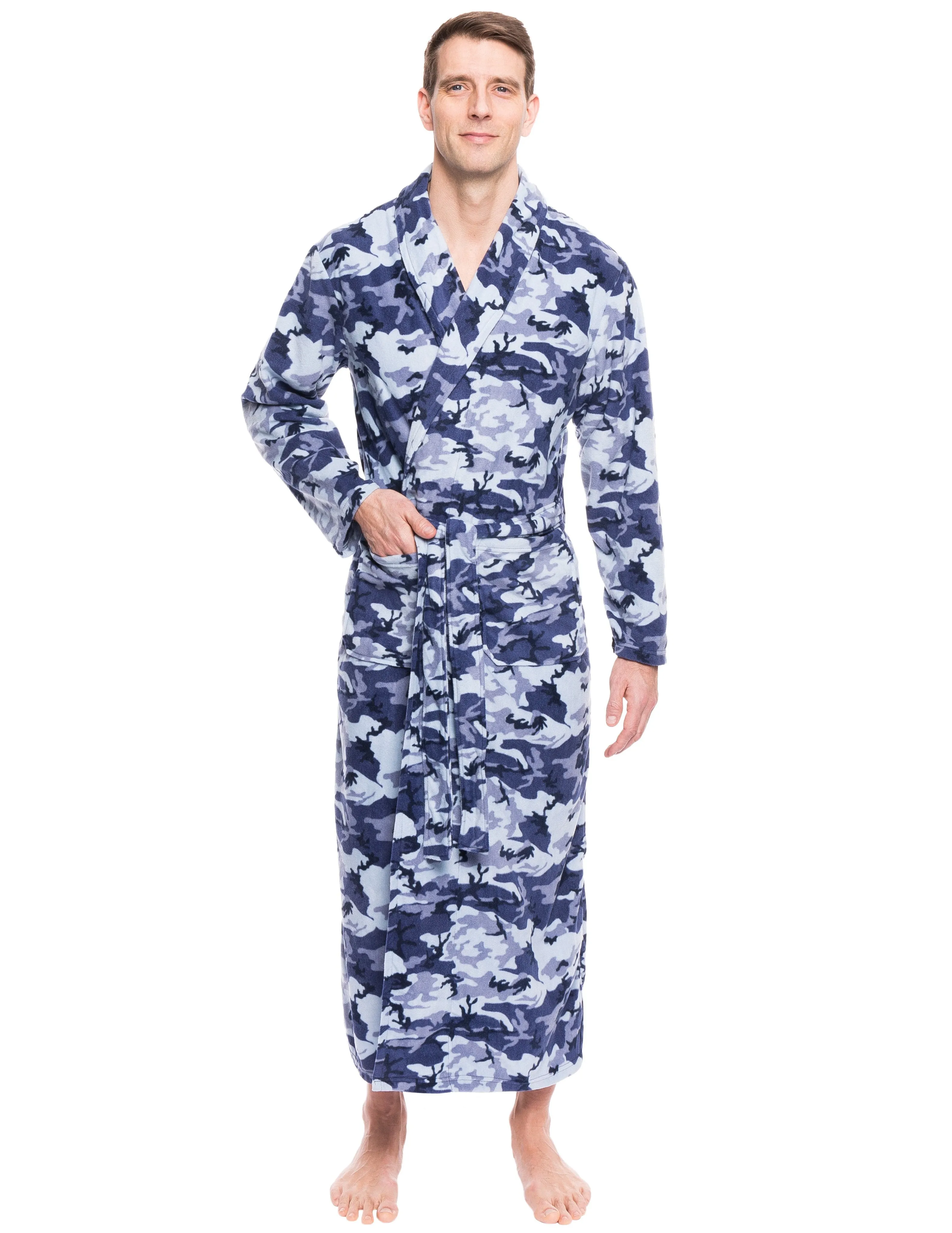 Men's Premium Microfleece Long Robe