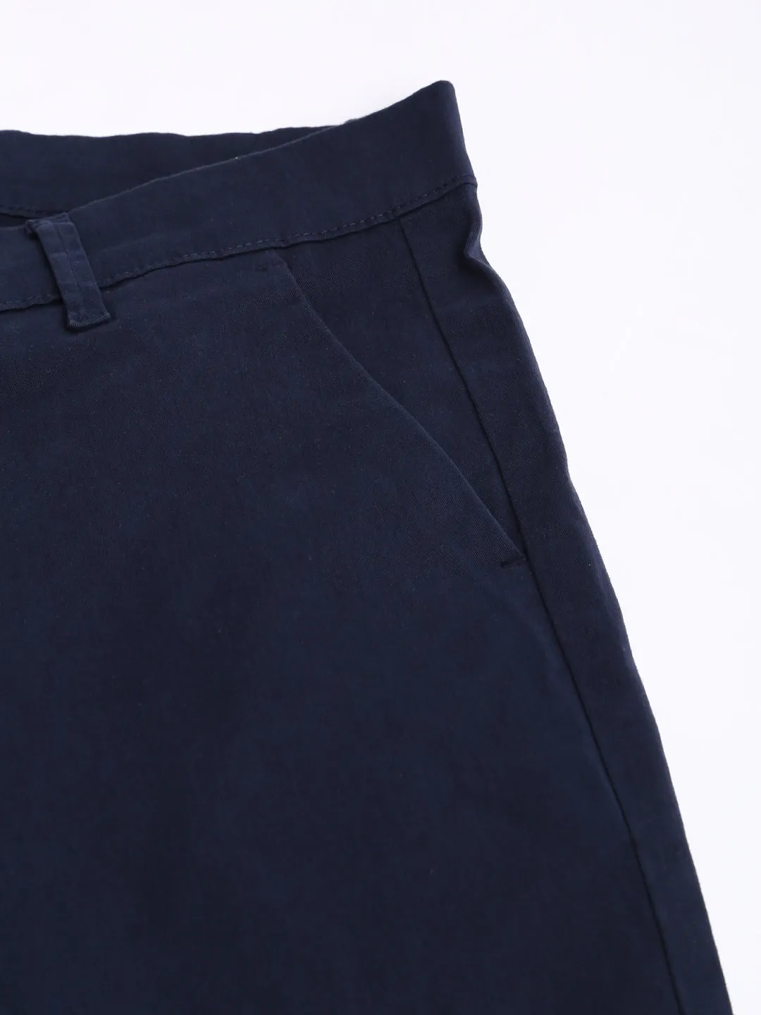 Men's Tapered Fit Cotton Chinos (Navy)