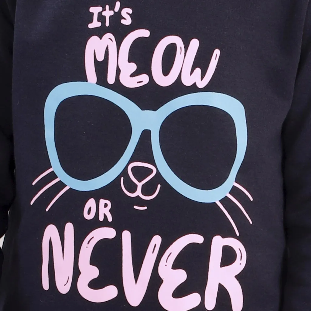 Meow or Never Hooded Sweatshirt