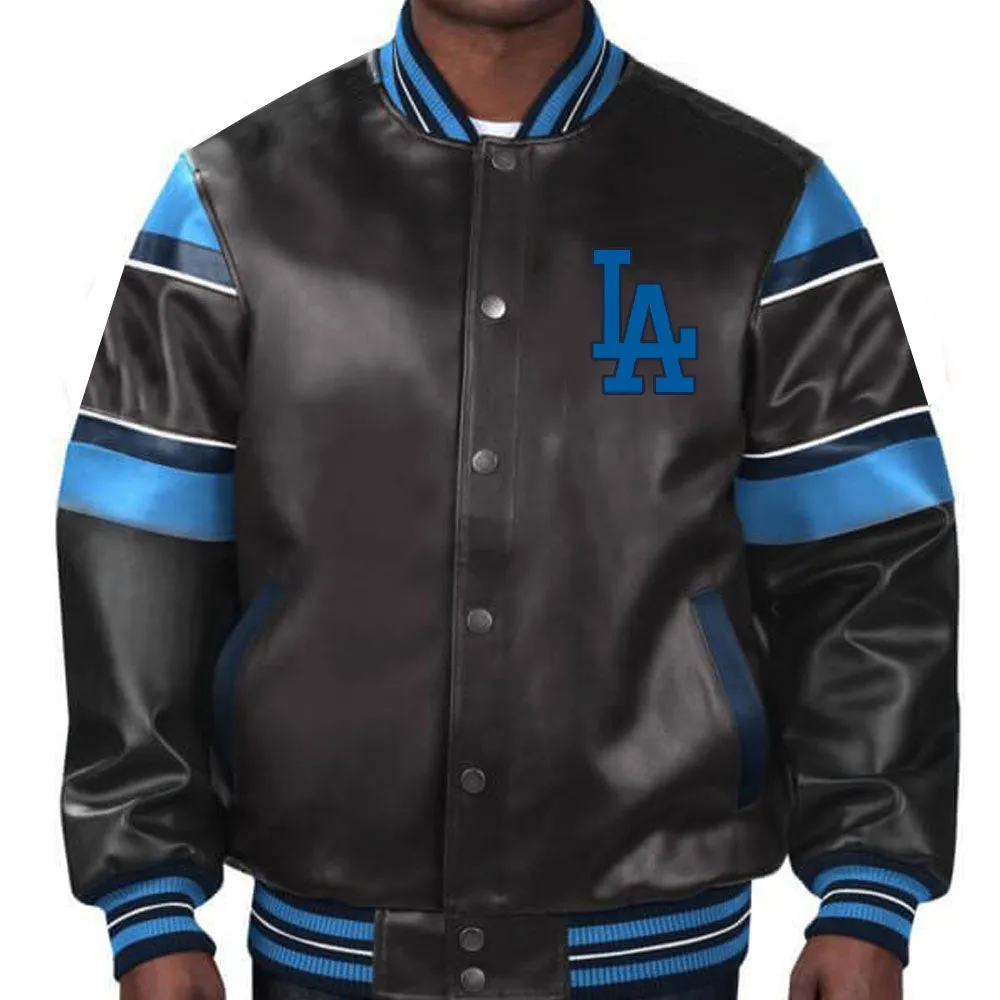 MLB Los Angeles Dodgers Leather Jacket For Men and Women