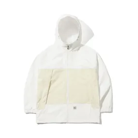 MMM HF WINDBREAKER HOODED JACKET WHITE