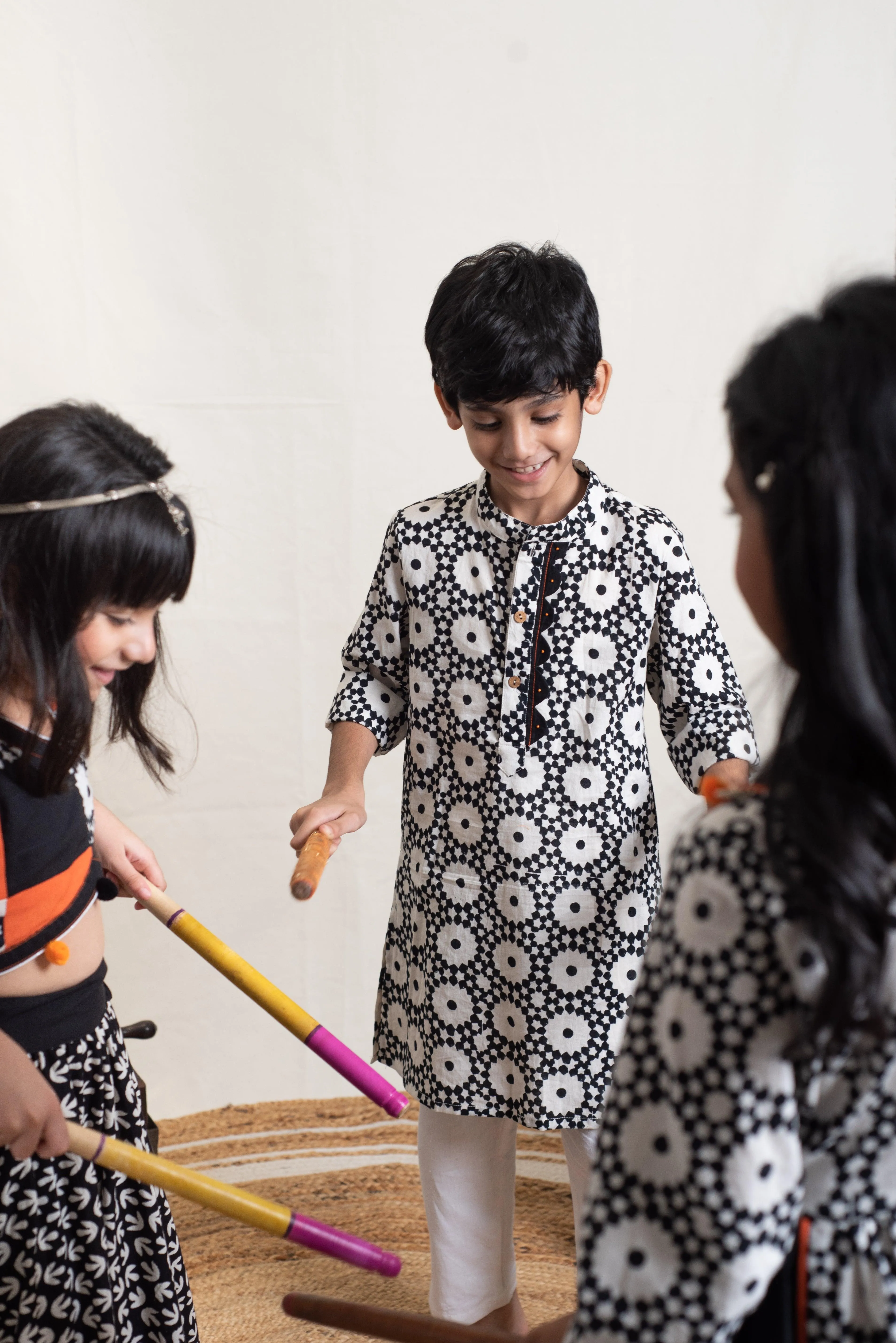 Monochrome Kurta Set