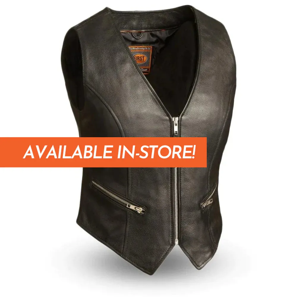 Montana Women's Motorcycle Leather Vest