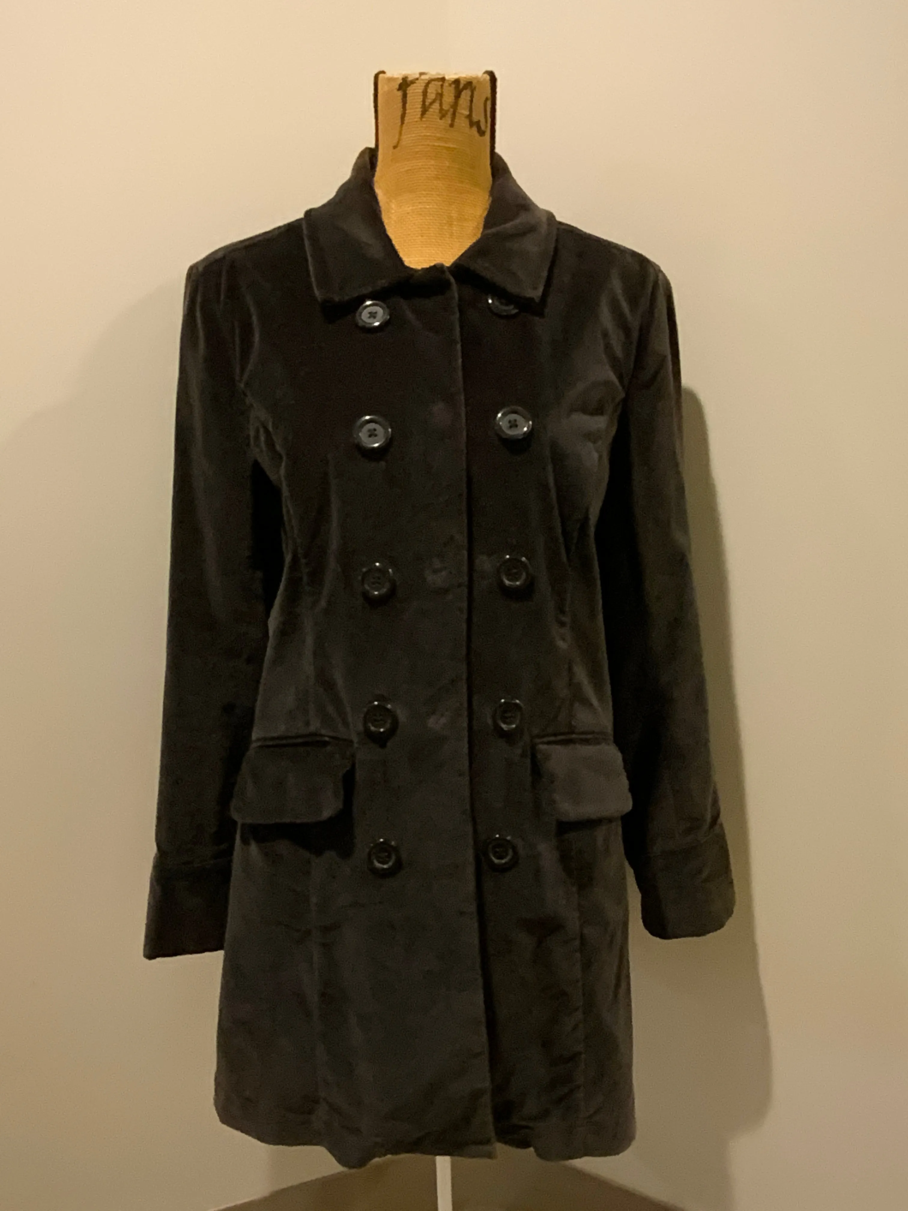 Mossimo Retro Velvet Car Coat, SOLD