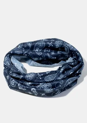 Multi-Use Paisley Face Covering Scarf