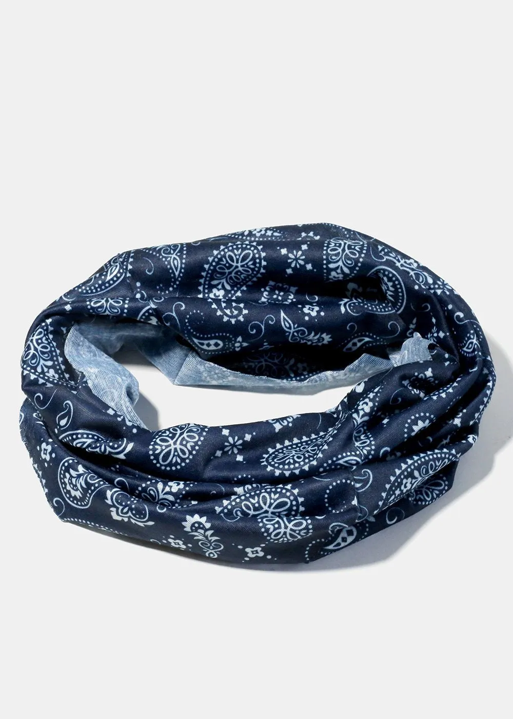 Multi-Use Paisley Face Covering Scarf